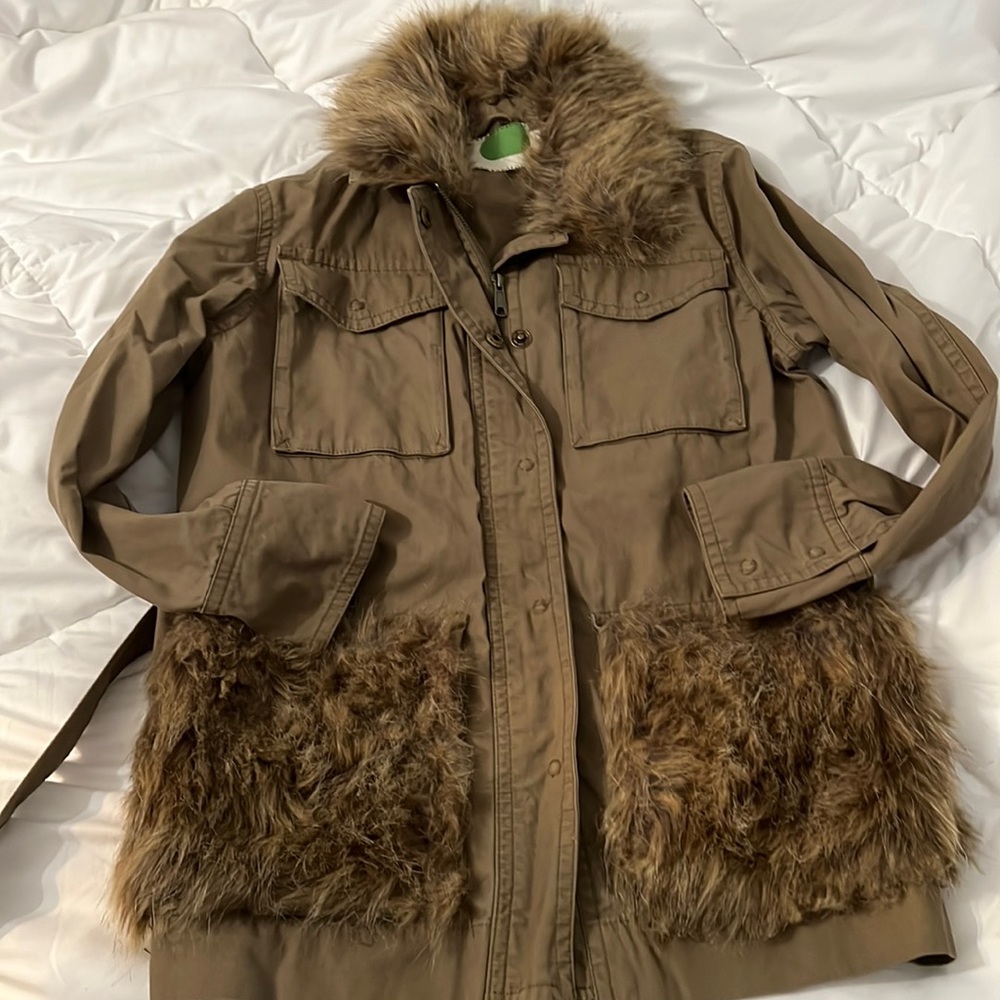Anthropologie Faux Fur Jacket